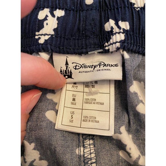 Disney Parks Navy Blue White Mickey Mouse Pajamas Small Men's - Picture 5 of 6